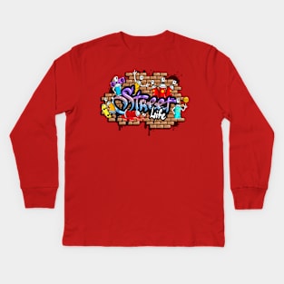 Street Life - Street Artist Kids Long Sleeve T-Shirt